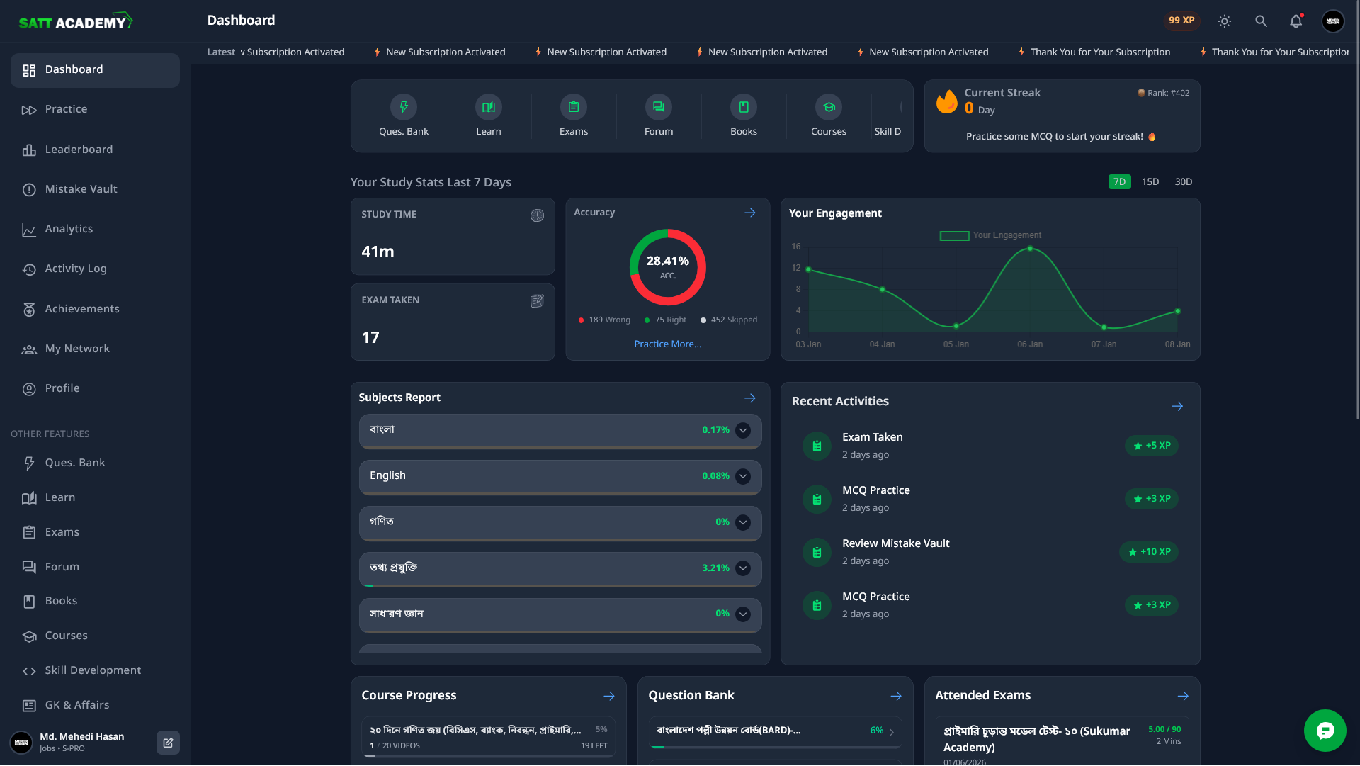 Satt Academy Platform